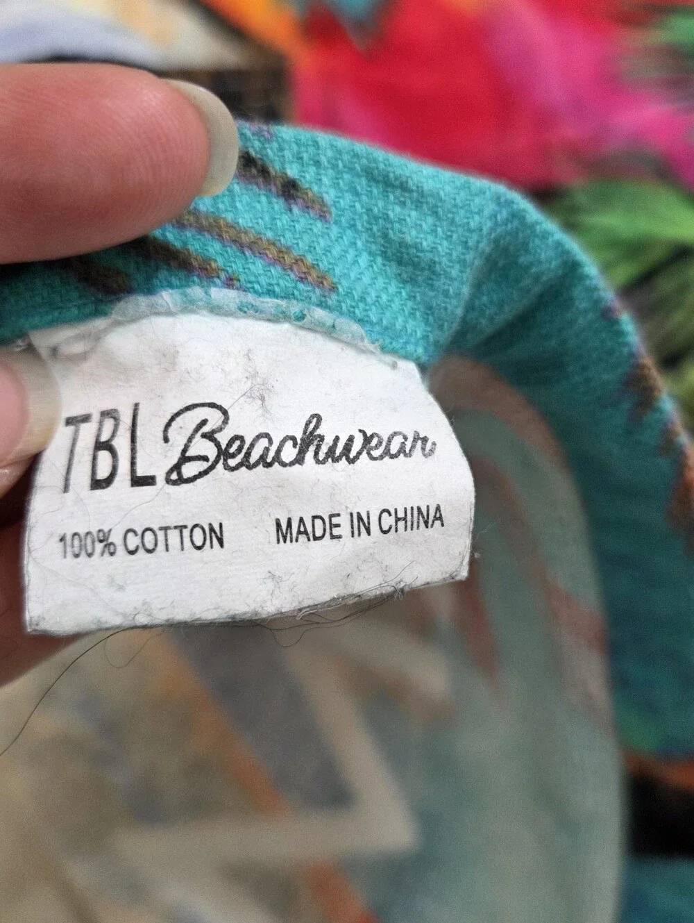 Vintage TBL Beachwear Jamaica Beach Towel Colorful Vacation Tropical Resort